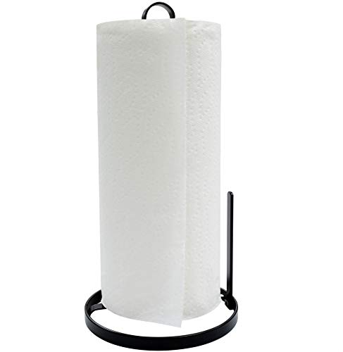 Neat-O Paper Towel Roll Holder Stand, Black