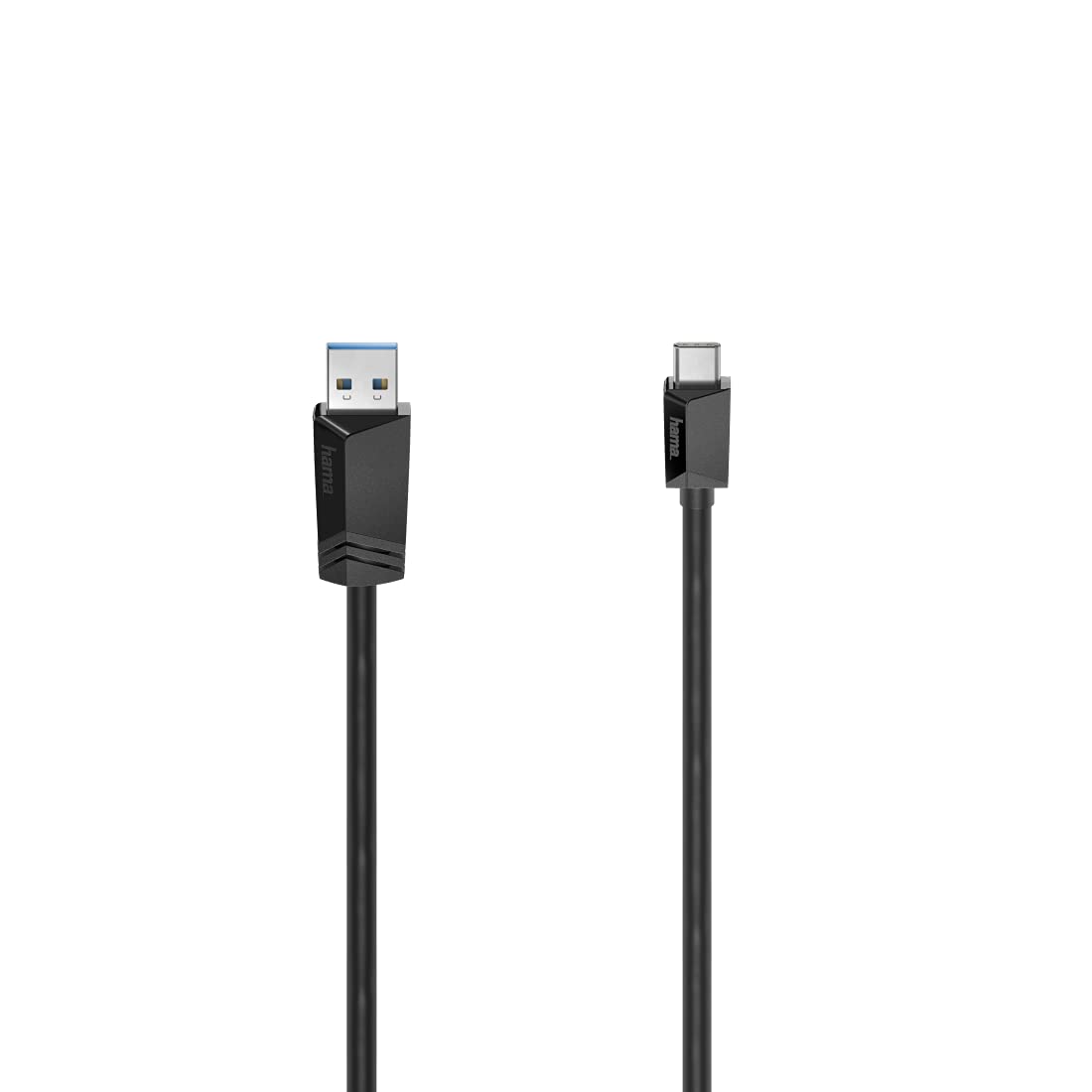 Hama 200653 USB C Cable, USB C Male to USB A Male, USB 3.2 Gen1, 5 Gbps, 3.00 m, black