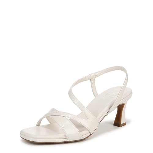Naturalizer Womens Kieran Heeled Sandal Warm White 6 W
