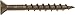 Hillman 48272 8 X 1-3/4-Inch Flat Head Square Drive Deck Screw, Brown, 500-Pack,Ceramic