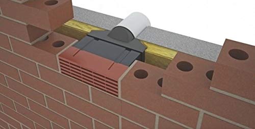 Timloc 6500 Assembled Ducting 100mm to Airbrick Adaptor Set with Terracotta Air Brick