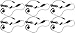 Motorola HKLN4455A Earpiece With Inline PTT Microphone for Motorola CLP Series Radios (6-Pack)