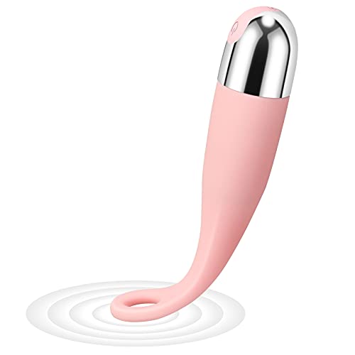 O-Shaped Clitoral Nipple Tapping/Licking Vibrator for Clitoris Stimulation Flexible Nipple Stimulator & G-Spot Vibrator with 10 Frequencies Personal Dildo Waterproof Adult Toys for Men & Women