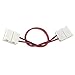 Solderless LED Light Strip Connector Extension for 10mm (5050) Strip, Single Color - 6 Inch (4 Pack) Strip to Strip Any Angle Connector - for LED Strip Light & Tape Light in Kitchens, Cabinets, Shelving & More