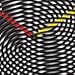 Ever Changing Moire Effect Op Art Unisex Analog Watch