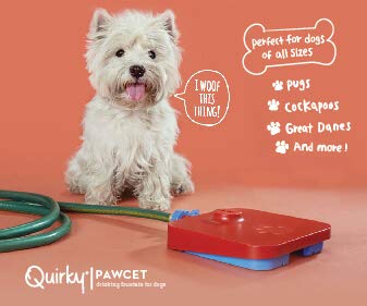Quirky Pawcet Pet Fountain -Pressure Pedal Activated Pet Water Fountain for Dogs - Thumbnail 4