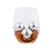 Chill-O Stainless Steel Whiskey Big Ice Balls Set of 4 - BIG BALLS Series - & Slip Free Tongs and Pouch Whiskey Chillers Wine Chillers Beer Chillers Vodka Chillers Champagne Chillers Spirits Chillers