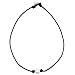 Aobei Single Cultured Freshwater Pearl Choker Necklace for Women Genuine Leather Jewelry Handmade
