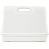 SINGER&reg; Universal Hard Carrying Case for Sewing Machine, White | Fits most free-arm portable models, non-slip inner tray convenient easy storage, hard shell protection, comfortable carrying