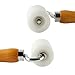 2 Wood Wallpaper Flat Seam Roller - Internal External Corner PU Roller for PVC TPO EPDM Roofing Vinyl Decking Membrane and Tarpaulin Banner Welding, Automotive Audio Sound Deadening Tools