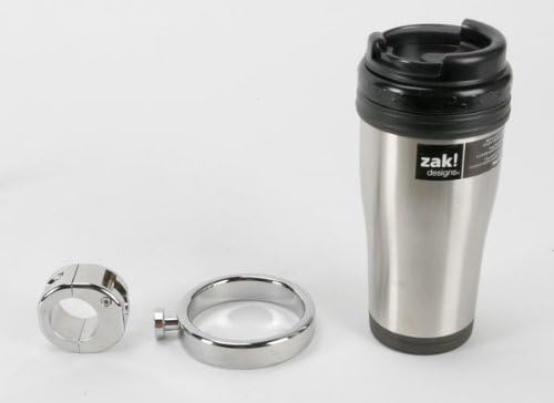 Desert Dawgs Roadrunner Bike Cup with Holder for 1in Handlebars - Universal - Chrome RRCH