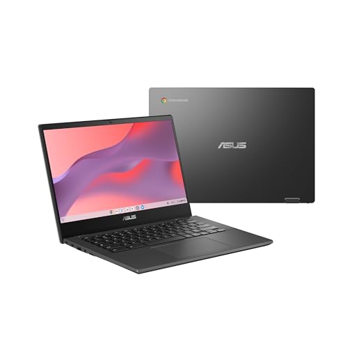 ASUS Chromebook CM14 Laptop, 14 Zoll HD entspiegeltes Display (1366 x 768), MediaTek Kompanio 520, 4 GB RAM, 64 GB eMMC, ChromeOS, Grau, CM1402CM2A-DS