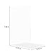Plastic Acrylic Bookends Clear Design Non-Slip Bookracks for Bedroom Library Office School Decoration Gift (Transparent 2 Pairs)