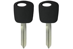 CanadaAutomotiveSupply © - 2 New Uncut Replacement Transponder Ignition Car Keys for Select Ford, Lincoln, Mercury H72 w/Free