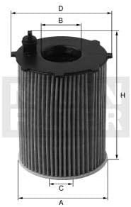 Oil filter replacement MANN 65002792