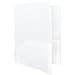 JAM PAPER Heavy Duty Plastic 3 Hole Punch Pocket Folders - Extra Tough School Folders - Clear - 6/Pack