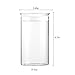 Zens Glass Storage Container with Lids, 37oz Clear Food Storage Jars Canisters with Airtight for Kitchen Pantry Cereal Coffee Beans, Cookies.1100ML