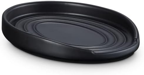 Le Creuset Stoneware Oval Spoon Rest Matte Black 71507150000099