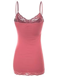 RT1004 Ladies Adjustable Spaghetti Strap Lace Trim