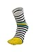 Toe Socks Men Five Toes Wicking 5 Finger Cotton Athletic Striped Low Cut 6 Pack