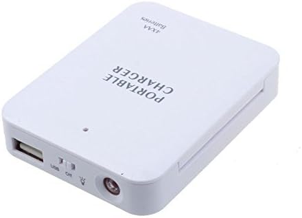 HP Slate 6 VoiceTab II Portable AA Battery Emergency Travel Charger and Re-Charger with LED Light! (Takes 4 AA Batteries) [WHITE]