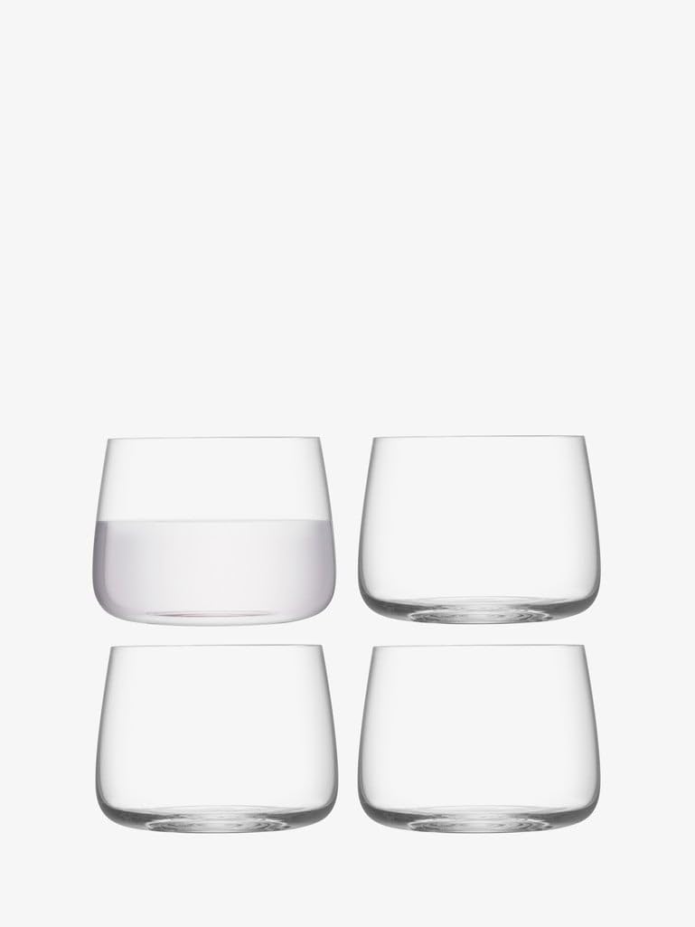 LSA International Metropolitan Stemless Glass 360ml Clear | Set of 4 | Dishwasher Safe | MW01 — image 1