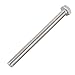 uxcell M8 x 100mm A2 Stainless Steel Fully Threaded Hex Head Screw Bolt 5 Pcs