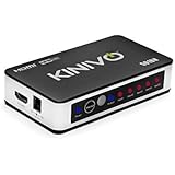 Kinivo 501BN 4K HDMI Switch with IR Wireless Remote (5 Port, 4K 30Hz, Auto-Switching)