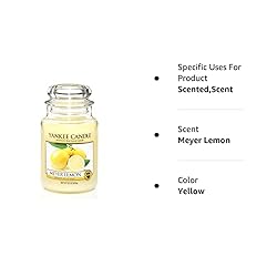 Yankee Candle Meyer Lemon Scented, Classic 22oz