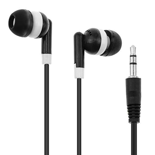 YFSFQS Bulk Earbuds Headphones Earphones for Classroom Individually Bagged 50 Pack 6 Assorted