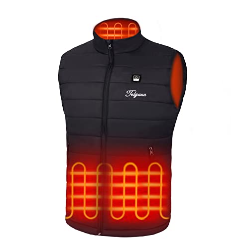Telguua Heated Vest for Men with Battery Pack Included Warm Men's