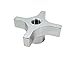 JW Winco Aluminum 6063-T5 Clamping Tapped Hand Knob, Threaded Through Hole, 5/16