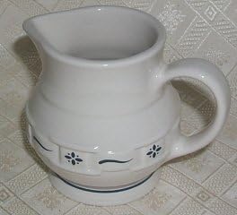 Longaberger Woven Traditions Creamer in Classic Blue Color USA Made