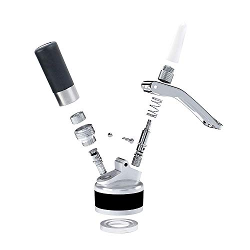 Xindinyi Professional Whipped Cream Dispenser 500 Milliliter Aluminum Cream Canister With 3 Nozzle, 1-Pint Homemade Whipped Cream Maker, Black (Cartridges Not Included)