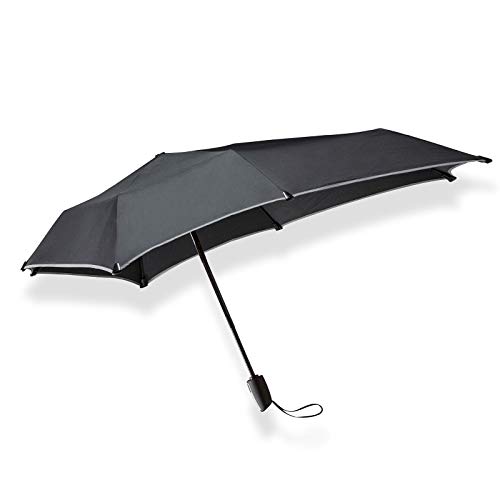 Senz° Mini Automatic Windproof Umbrella, 91 x 91 cm - Black Reflective
