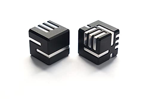 AKO DICE I - Black - Custom Metal dice Version 1 by