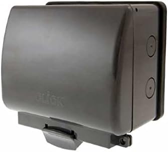 2 Gang 13A DP IP66 Weatherproof Switched Socket Uniy- Grey x5