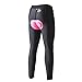 beroy (The Improved New Products) Womens 3D Padded Long Bike Pants,Cycling Pants,Bike Shorts Padding With Drawsting Cord (Large, Black)