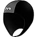 TYR 1THEL6AL Neoprene Swim Cap, Black, Large