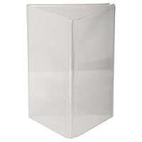 Clear-Ad - LHE-57 - Acrylic 3-Sided Table Tent Menu Holder 5x7 (Pack of 20)