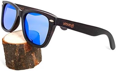 Wood Sunglasses Handmade Retro style UV-400 Polarized Sun Lenses Plus Cap in Gift Box