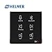 HELMER Bluetooth Amplifier in Wall, Home Stereo Audio System with Touch Key, Black, L50