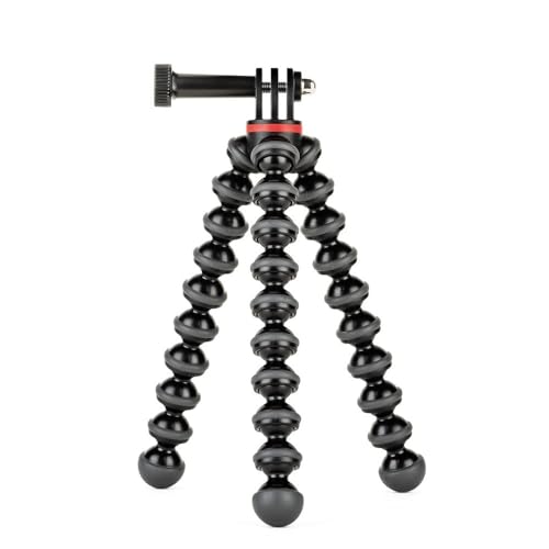 JOBY JB01516-BWW GorillaPod 500 Action flexibles Ministativ (mit Stiftbefestigung für GoPro, 360-Grad-Kameras und andere Action-Kameras, Traglast bis