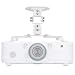 Universal Projector Mount Bracket Low Profile Multiple Adjustment Ceiling , Hold up to 30 lbs. (PM-002-WHT), White primary