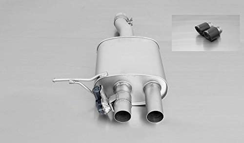 Remus 755214 097 Exhaust Silencer Replacement Tube Sound Controller Tail Pipe 102 mm Carbon
