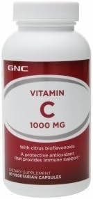 GNC Vitamin C 1000 MG 90 Vegetarian Capsules by GNC