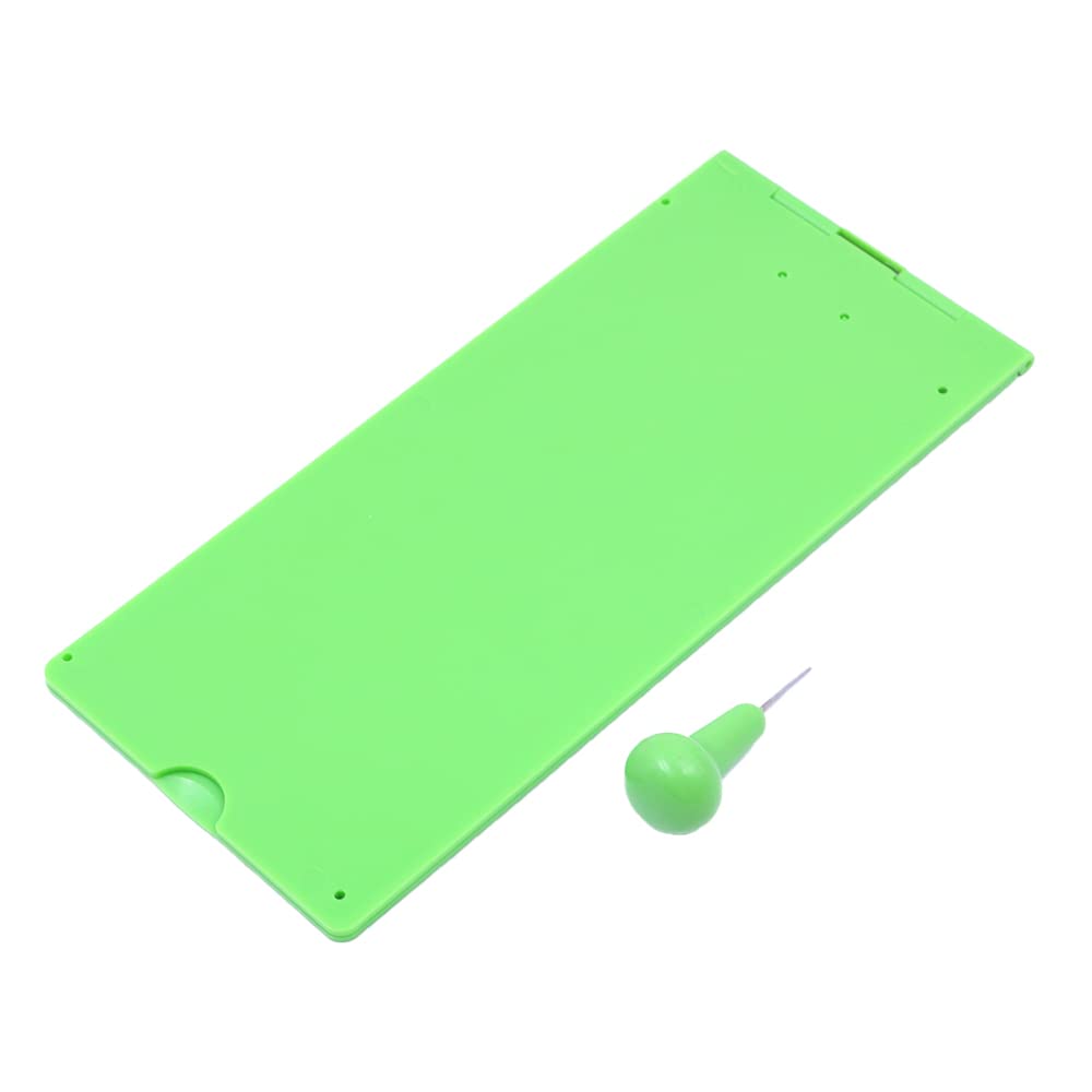 WANGCL 9 Lines 30 Cells Braille Writing Slate and Stylus Plastic Braille Slate Kit for The Blind, Green