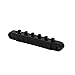 IKN Electric Guitar Tune-O-matic Bridge with Thumb Wheel for LP Style Guitar Bridge Replacement,Black