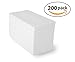 Honey Bright Linen-Feel Guest Towels (200 Pack) White Disposable Cloth-Like Paper Hand Napkins, 12