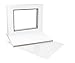 Golden State Art NS501142-10Kit Pack of 10 16x20 White/Black Double Mats Mattes Core Bevel Cut for 11x14 Photo + Backing + Bags, 16